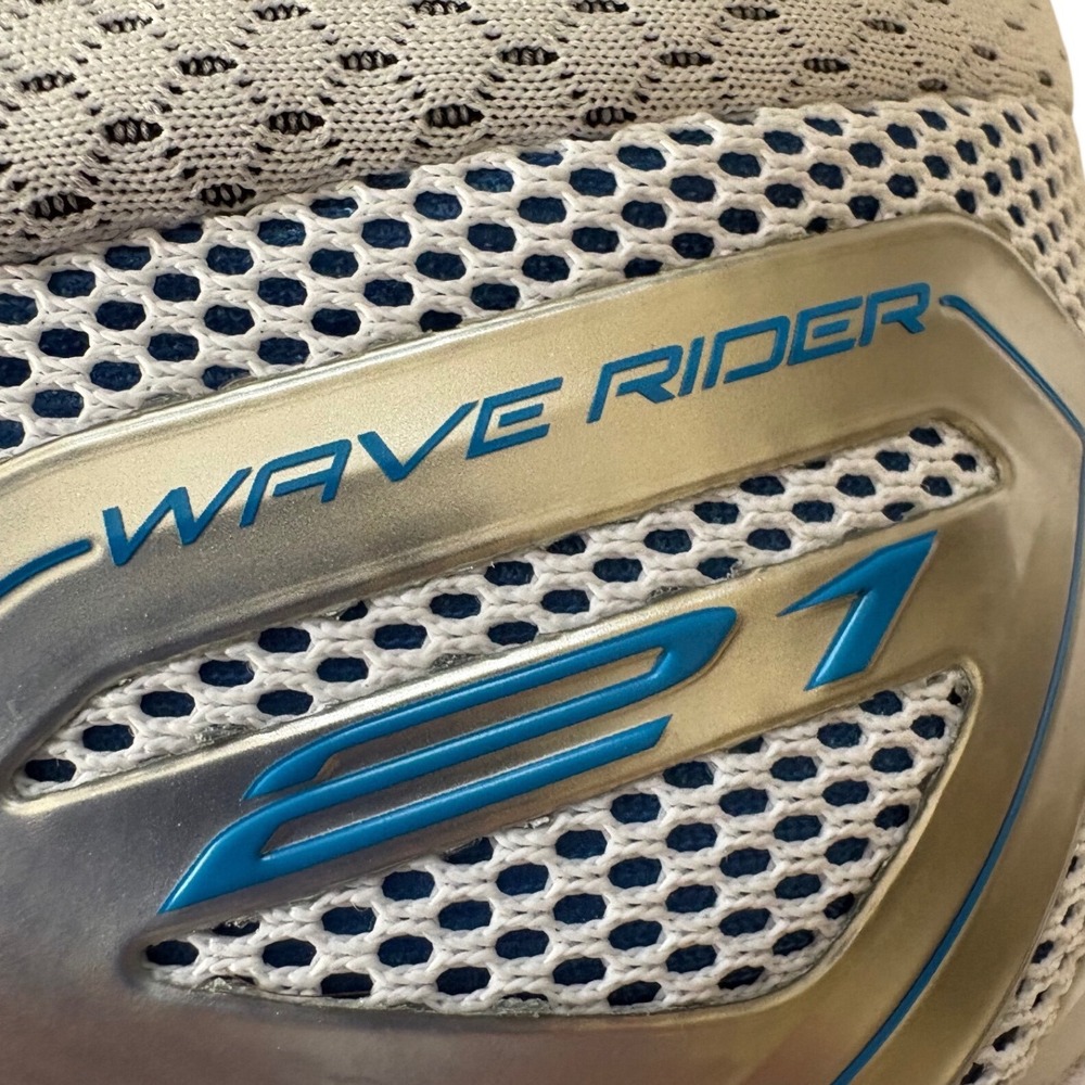 Mizuno Wave Rider 17 Men's Running Shoes White Blue Athletic Sneakers Size 10.5 - Picture 8 of 10